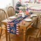 4th of July Table Runner, Stripe Stars America Patriotic Table Decoration Memorial Day Home Party Home Kitchen Dining Decor 13x72 Inch